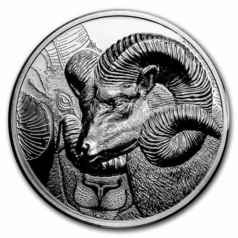 Read more about the article 2022 Mongolia 1 oz Silver Proof Magnificent Argali (Ram)