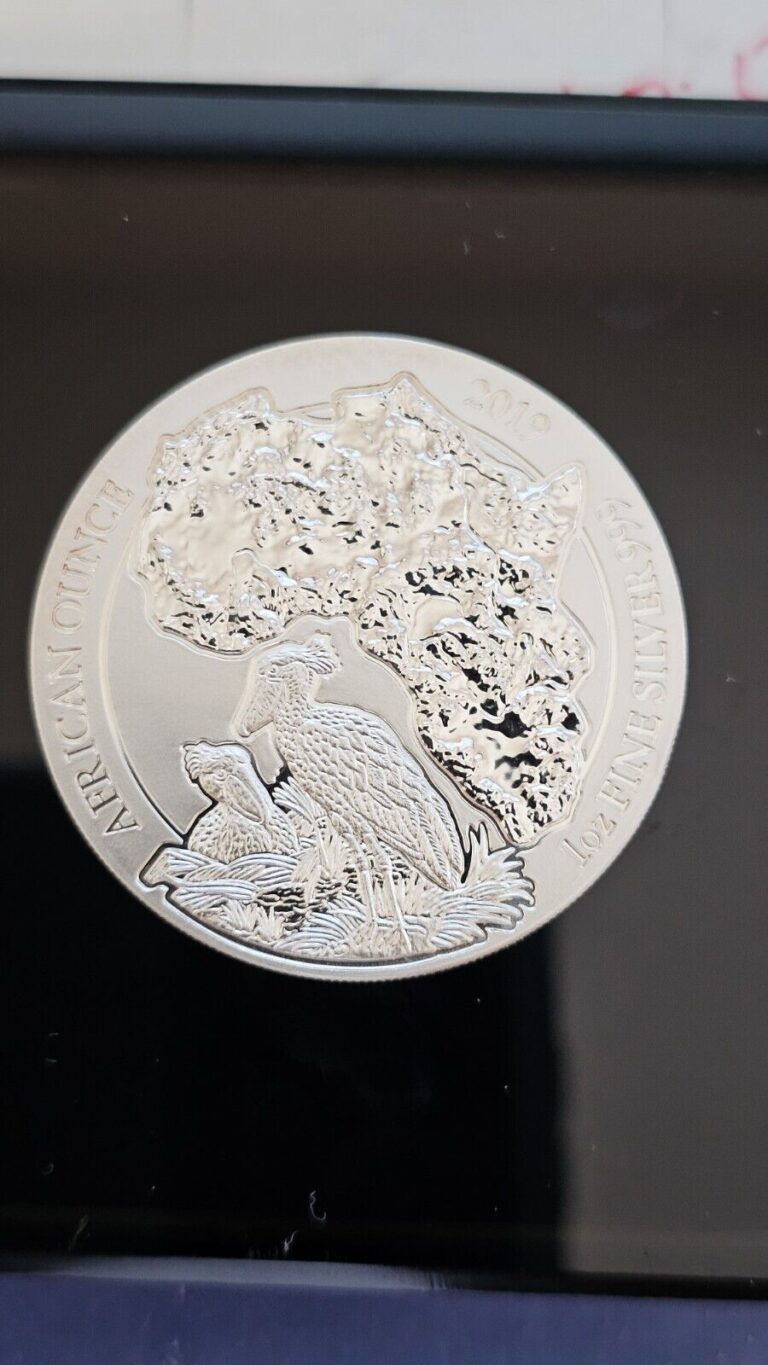 Read more about the article Rare 2019 Rawanda Silver Proof Coin Shoebill 50 Francs Wildlife Issue