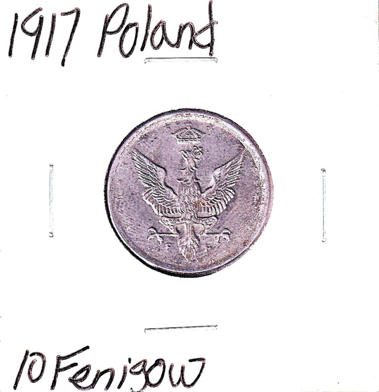 Read more about the article 1917 Poland [occupied] 10 Fenigow (Y# 6) Iron