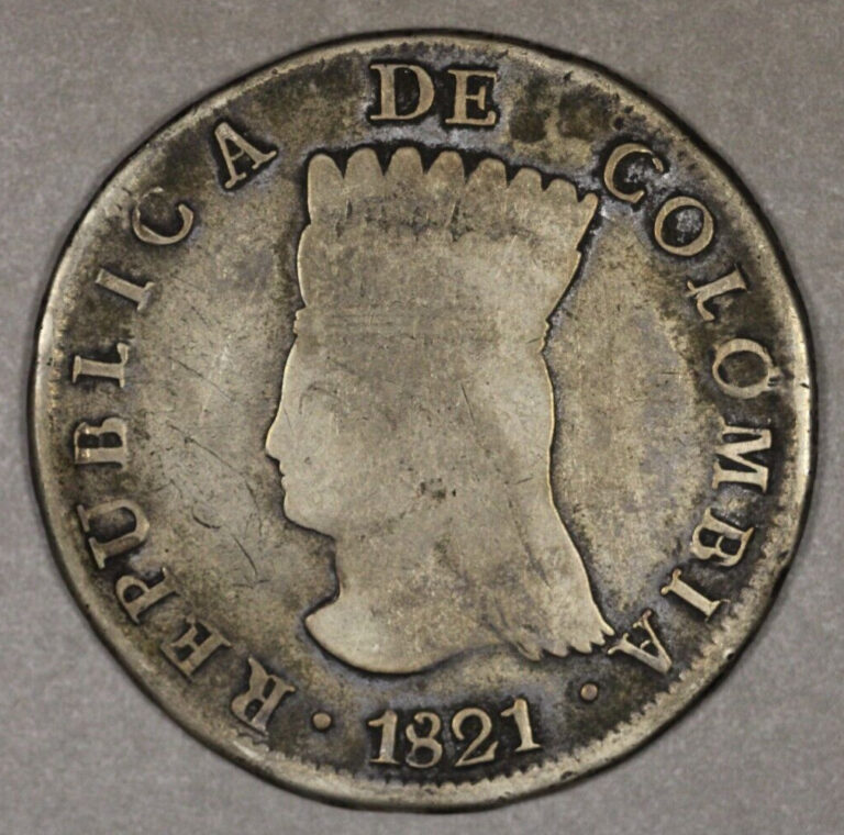 Read more about the article 1821 Ba JF Colombia Silver 8 Reales