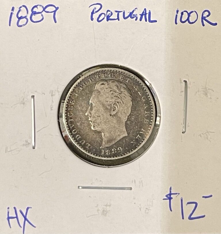 Read more about the article 1889 Portugal Silver 100 Reis Luis I