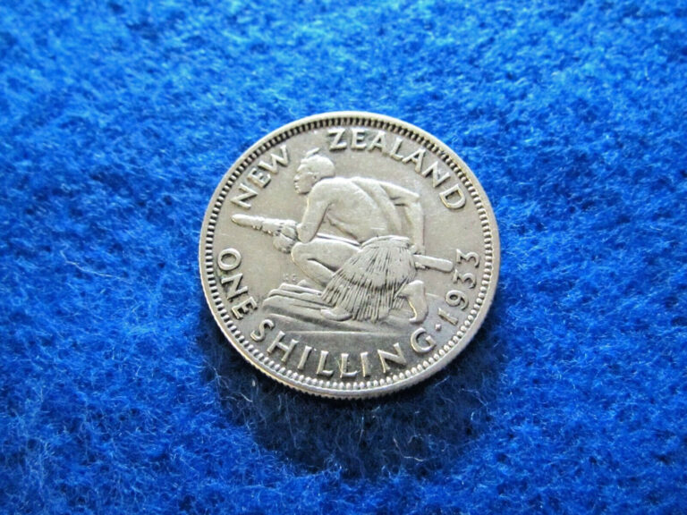 Read more about the article 1933 New Zealand Silver Shilling – Maori Warrior – Nicer Circulated