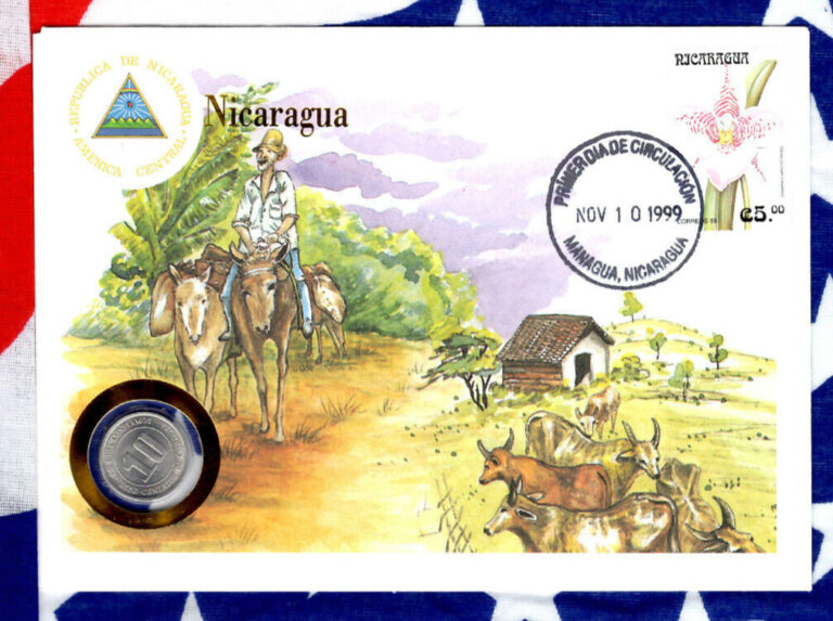 Read more about the article E Coins of All Nations Nicaragua 10 Centavos 1974 UNC KM#29 FAO