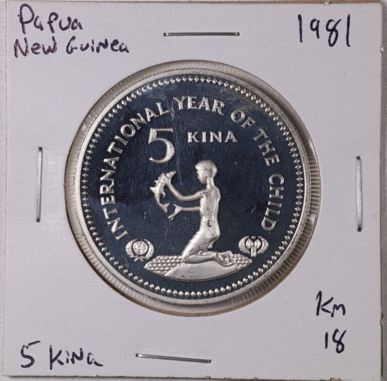 Read more about the article 1981 Papua New Guinea 5 Kina Silver Proof Coin – International Year of the Child