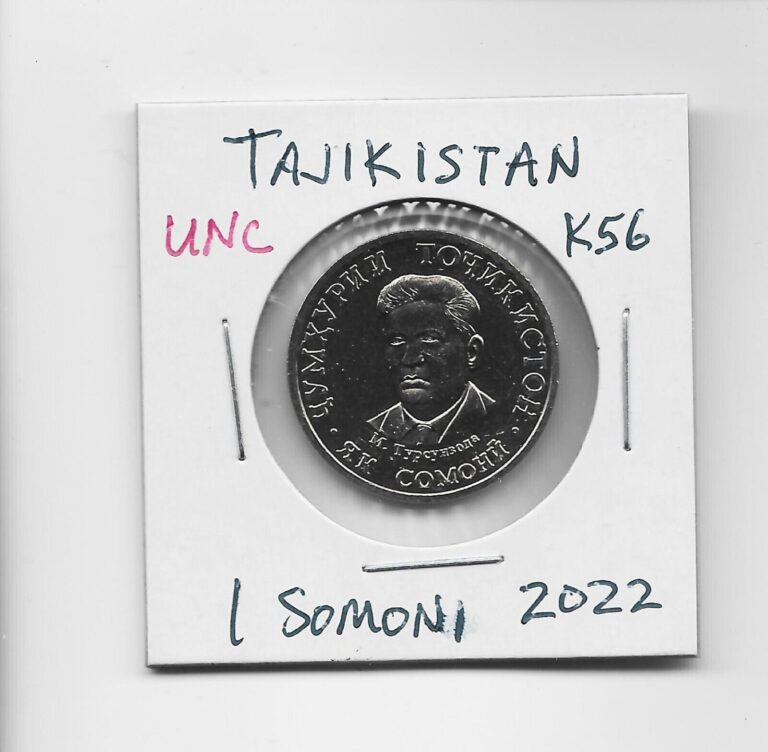 Read more about the article Tajikistan 1 Somoni 2022 K56 Mirzo Tursunzoda Kazakhstan Mint