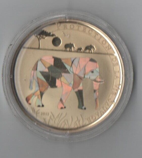 Read more about the article World Coins 2010 TOGO 100 FRANCS ELEPHANT HOLOGRAM