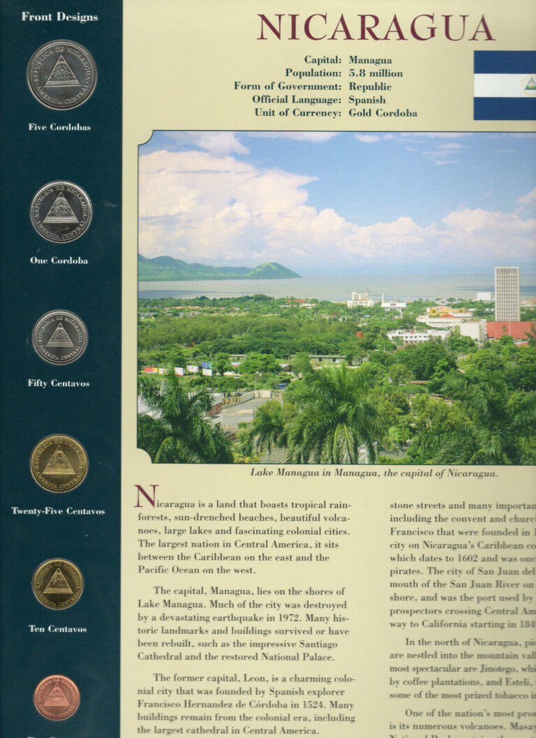 Read more about the article Coins from Around the World Nicaragua BU UNC 1997-2002 50 Centavos 1997