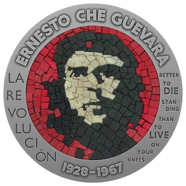 Read more about the article Congo 2023 100 Francs CFA Che Guevara 1 Oz Micro Mozaic Handmade Insert