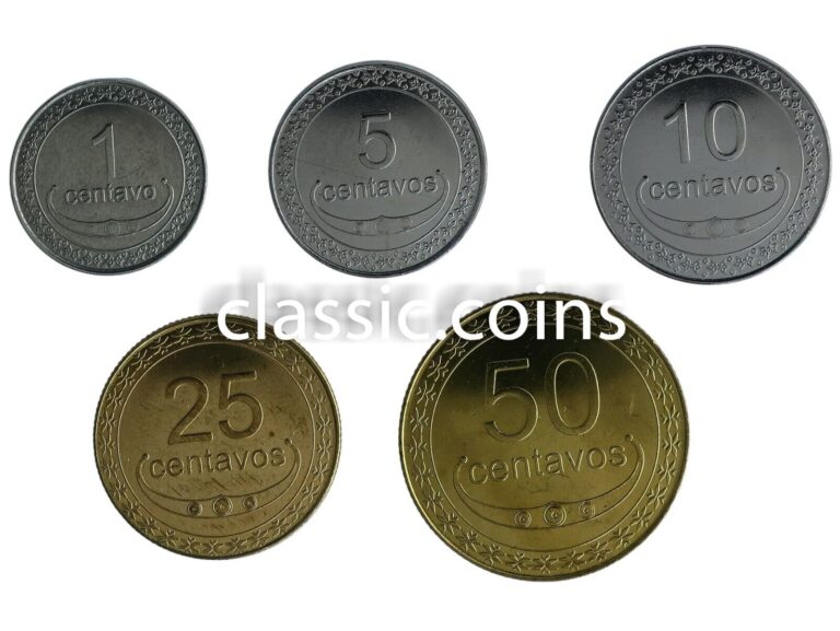 Read more about the article 2004 EAST TIMOR FULL SET 1 + 5 + 10 + 25 + 50 CENTAVOS 5 COINS SET UNC G275