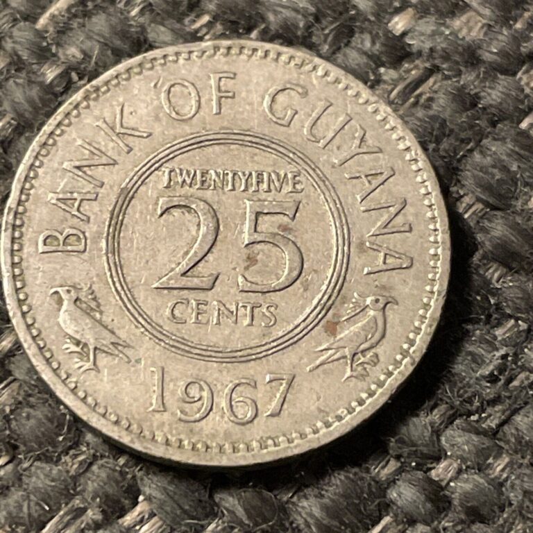 Read more about the article 1967 Guyana 25 Cents Coin