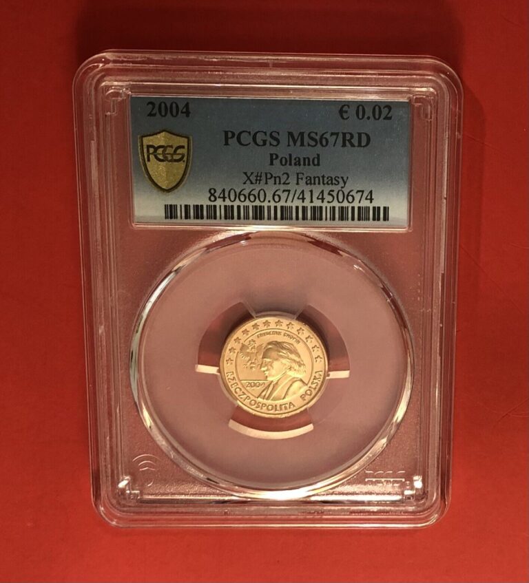 Read more about the article POLAND-2004-UNCIRCULATED 20 EURO CENT COIN GRADED BY PCGS MS67.