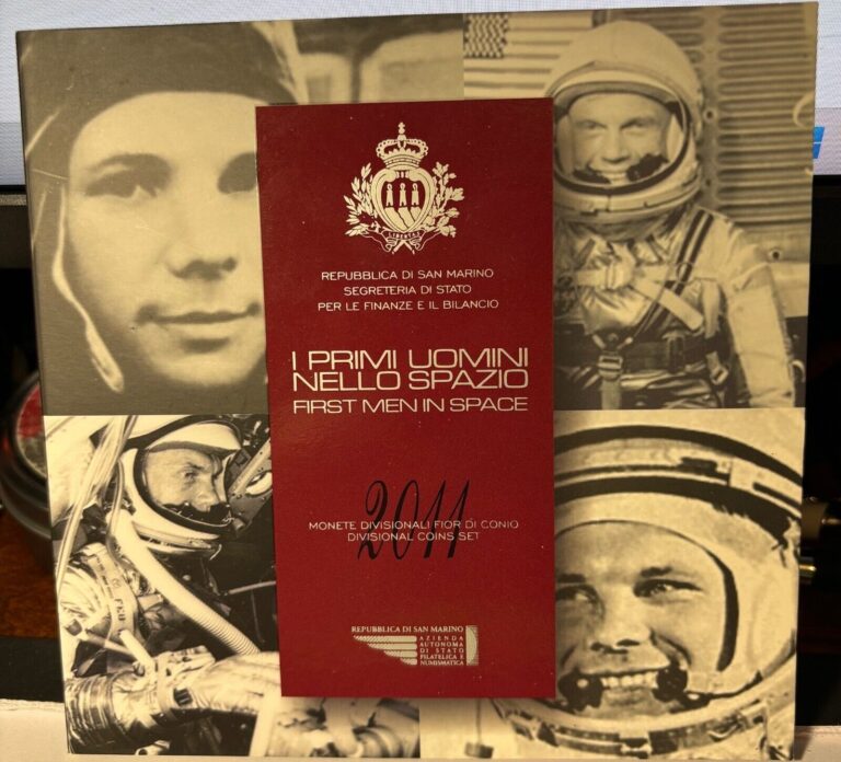 Read more about the article San Marino Euro coin set + silver coin 2011 BU First Men In Space !!