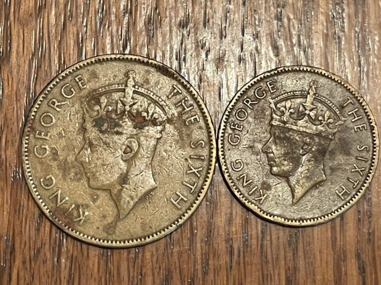 Read more about the article Lot of 2 Jamaica Coins  1 Penny 1950  1/2 Penny 1952