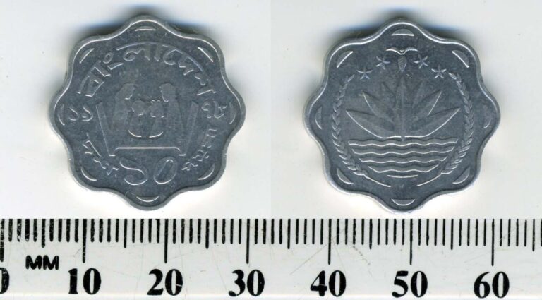 Read more about the article Bangladesh 1978 – 10 Poisha Aluminum Coin – Shapla-water lily – Family – F.A.O.