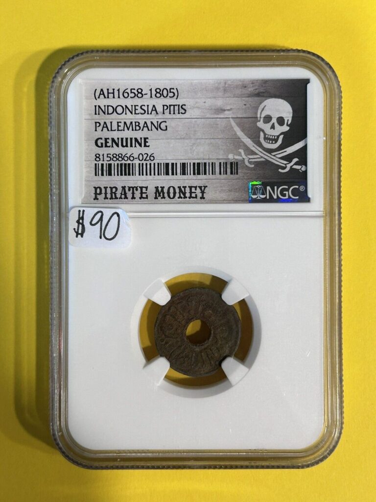 Read more about the article Pirate Money! AH 1658-1805 Indonesia Pitis Palembang Genuine NGC Pirate Coin