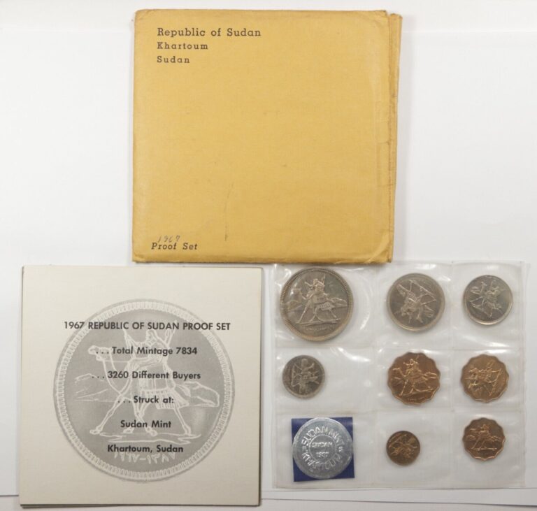 Read more about the article 1967 Republic Of Sudan Khartoum Proof Set 8 Coins