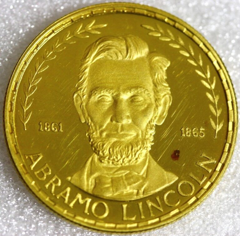 Read more about the article 1970 EQUATORIAL GUINEA GOLD 500 PESETAS ABRAHAM LINCOLN