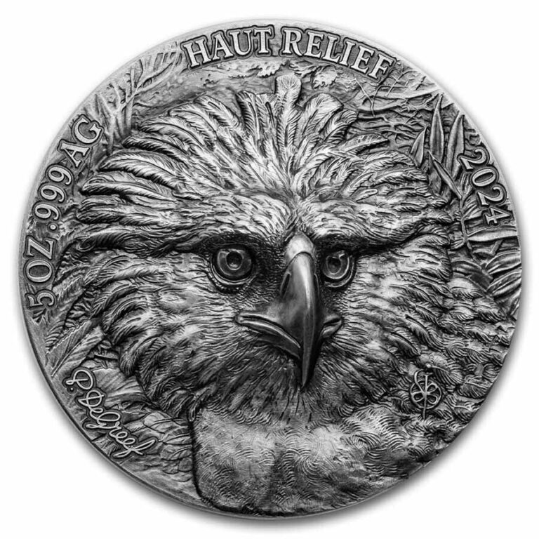 Read more about the article 2024 Ivory Coast 5 oz Silver Big Five Asia: Philippine Eagle