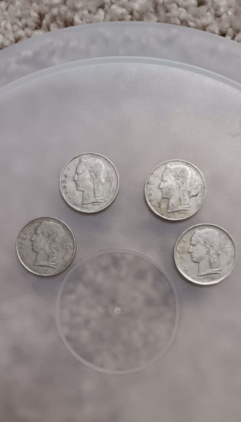 Read more about the article Four 1961 Silver Belgian Coins