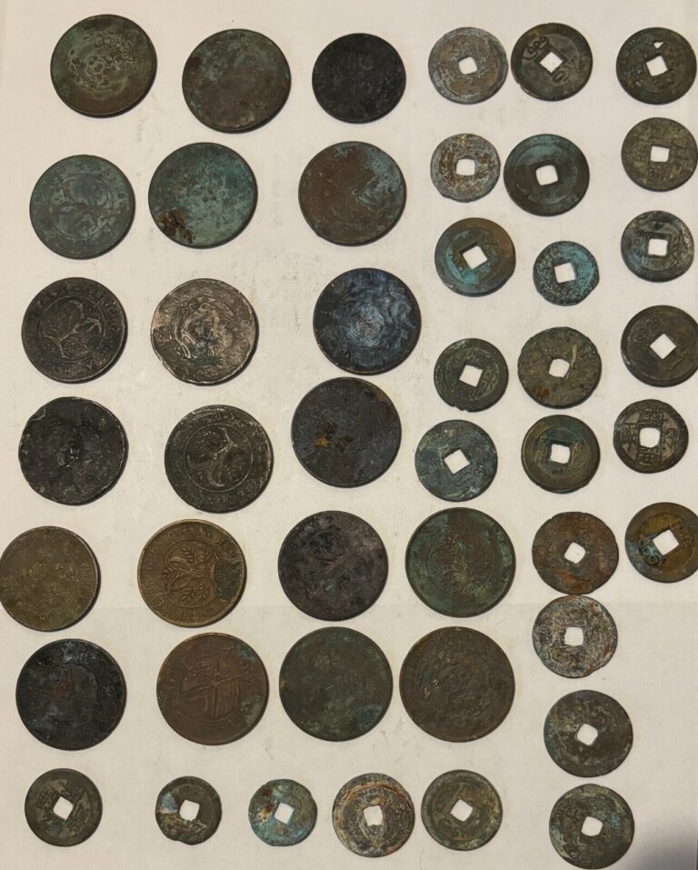 Read more about the article China large coin collection 40 plus coins lot 501
