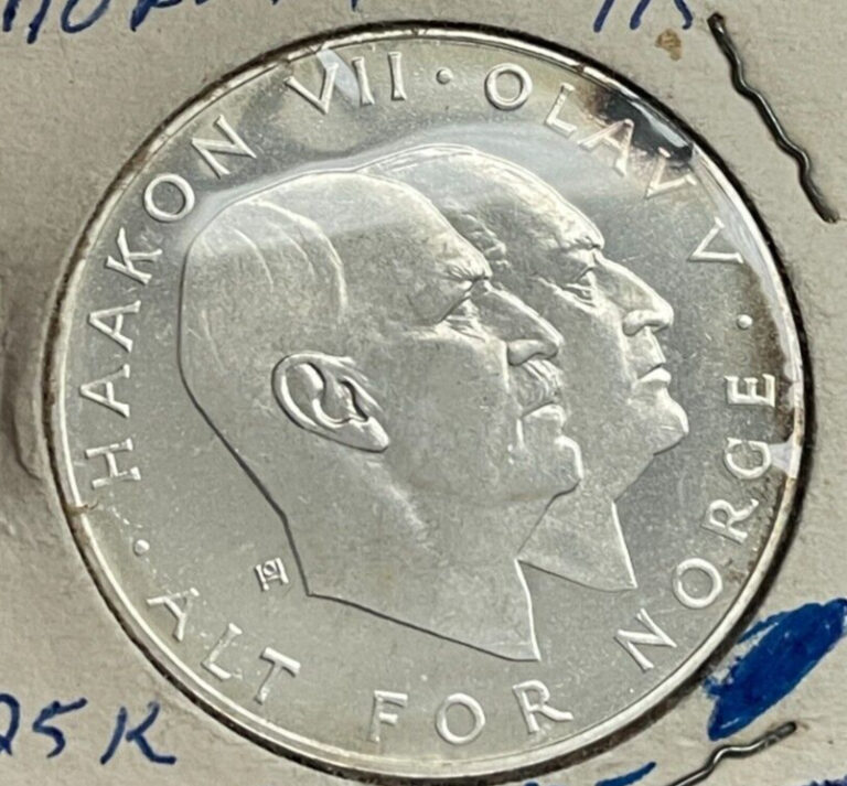 Read more about the article 1970 Norway 25 Kroner – Liberation – Silver L2