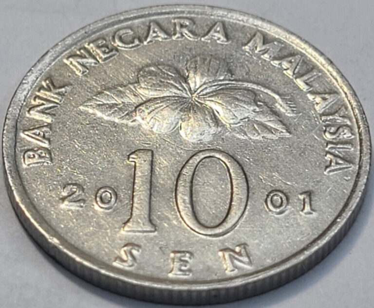 Read more about the article 2001 Malaysia 10 Sen Coin KM# 51 US SELLER COMBINED SHIPPING