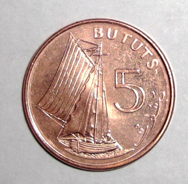 Read more about the article 1998 Gambia 5 bututs Coin Sailboat Ship Nautical Sea Ocean