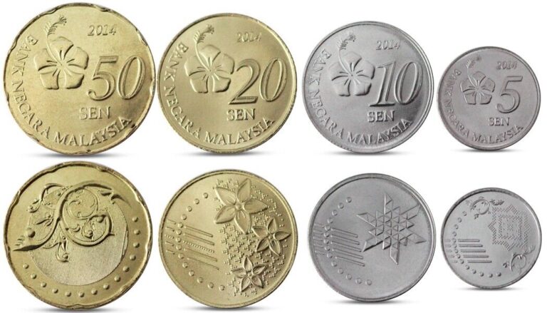 Read more about the article MALAYSIA CURRENCY SET 4 COINS 5  10  20  50 SEN 2014 UNC