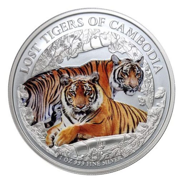 Read more about the article 2024 Cambodia Lost Tigers Colorized 1 oz Silver Coin 1/15 Deadline