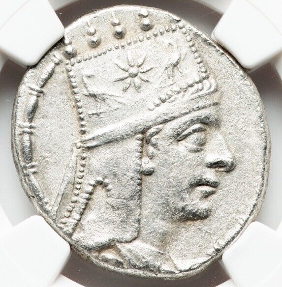 Read more about the article Tigranes II 95-56 BC  Tetradrachm Kings of Armenia  Armenian Silver Coin  NGC XF