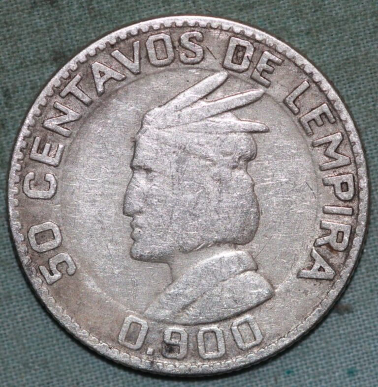 Read more about the article 1932 Honduras .900 Silver 50 Centavos ~ Key Date~93 ¢ Tracked shipping