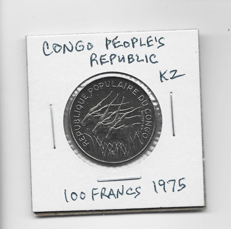 Read more about the article Congo People’s Republic (now Central African States) 100 Francs 1975 K2 Cheap!