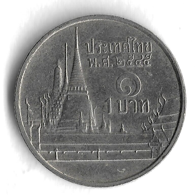 Read more about the article 2545 (2002) Thailand 1 Baht World Coin – Y# 183