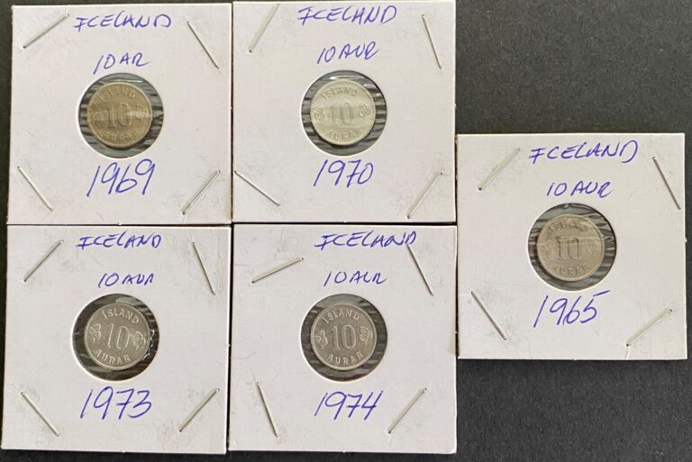 Read more about the article coins Icelandic 10 aurar set.