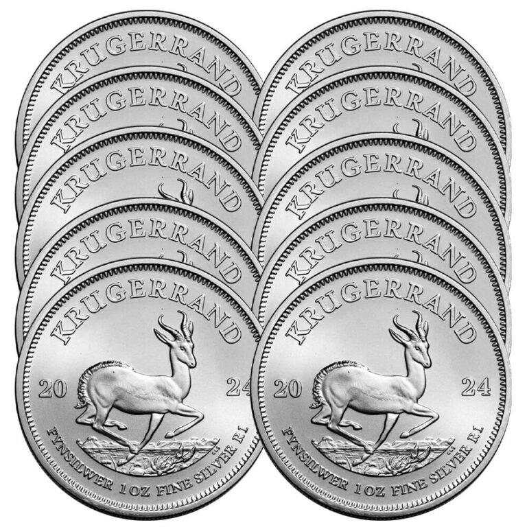 Read more about the article Lot of 10 – 2024 South Africa Silver Krugerrand 1 oz BU