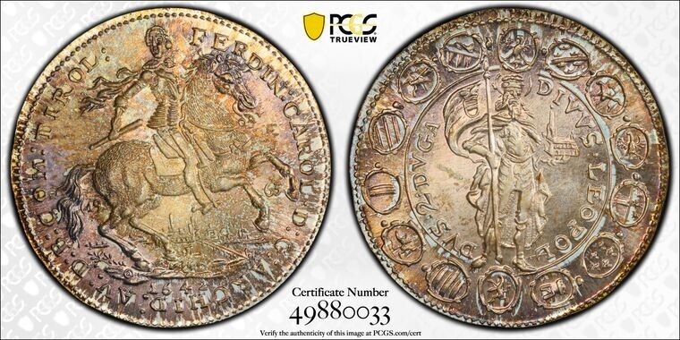 Read more about the article “1642” (1963) Austria 2 Ducat Restrike PCGS MS67 Lot#G8095 Silver! Gem BU!