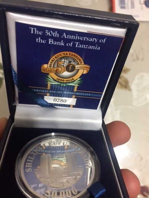 Read more about the article TANZANIA Commemorative Coin to mark 50 years Bank of Tanzania – Silver Coin