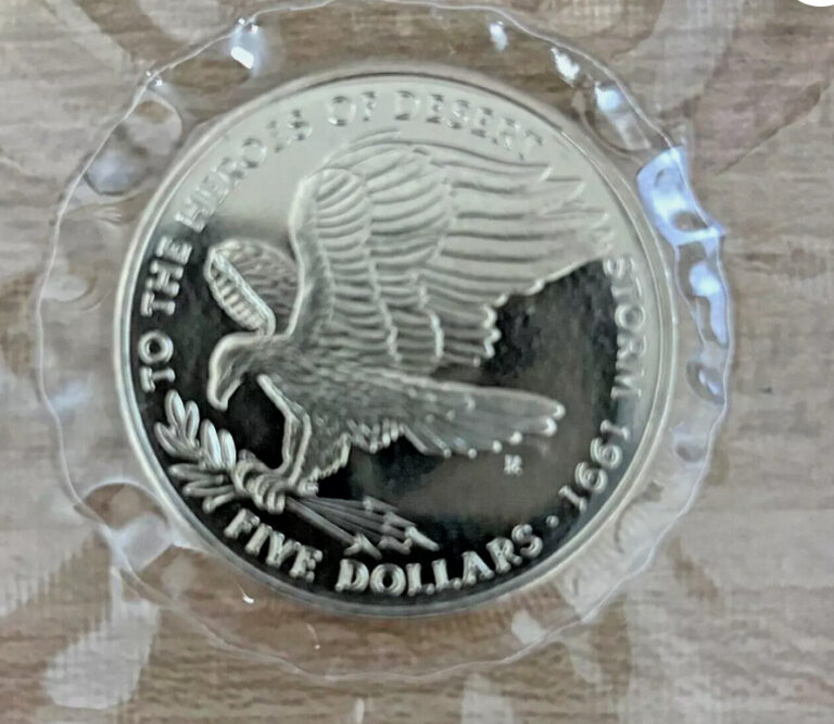 Read more about the article 1991 $5 Marshall Islands coin To The Heroes Of Desert Storm SEALED