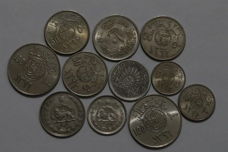 Read more about the article 🧭 🇸🇦 SAUDI ARABIA + MID DLE EA ST COINS WITH SILVER B72 #63 WV22