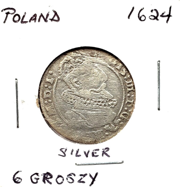 Read more about the article 1624 Poland Silver 6 Groszy Coin