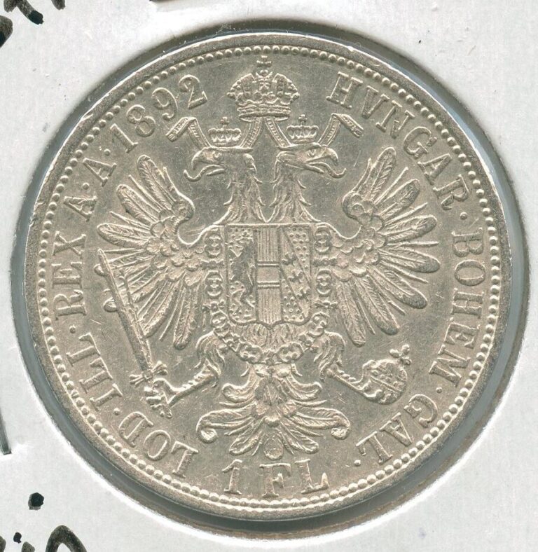 Read more about the article 1892 Austria Silver One Florin Coin Franz Joseph I – SR844
