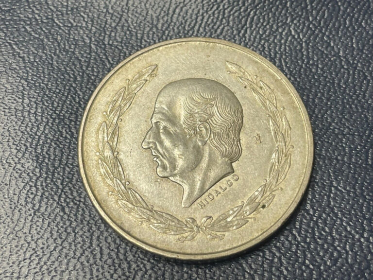 Read more about the article 1953 Mexico 5 Pesos Silver Hidalgo Estados Unidos Mexicanos Coin