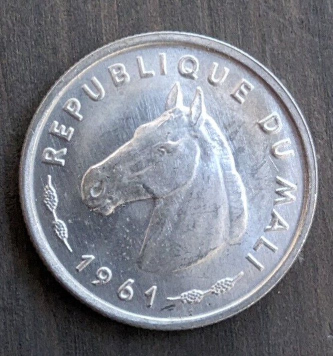 Read more about the article UNC 1961 Mali 10 Francs – Horse Head – World Coin
