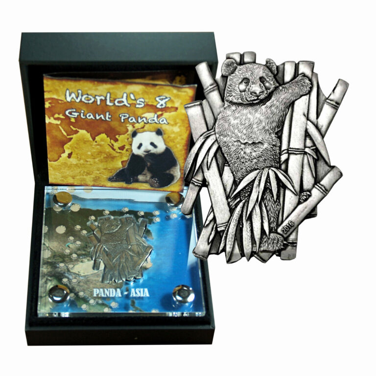 Read more about the article Burkina Faso Coin 1000 Francs 2016 Giant Panda 1 Oz Silver Box CoA Display 02669