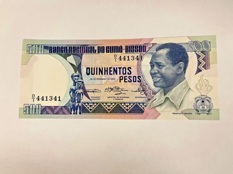 Read more about the article GUINEA-BISSAU  500 Pesos 1983   UNC