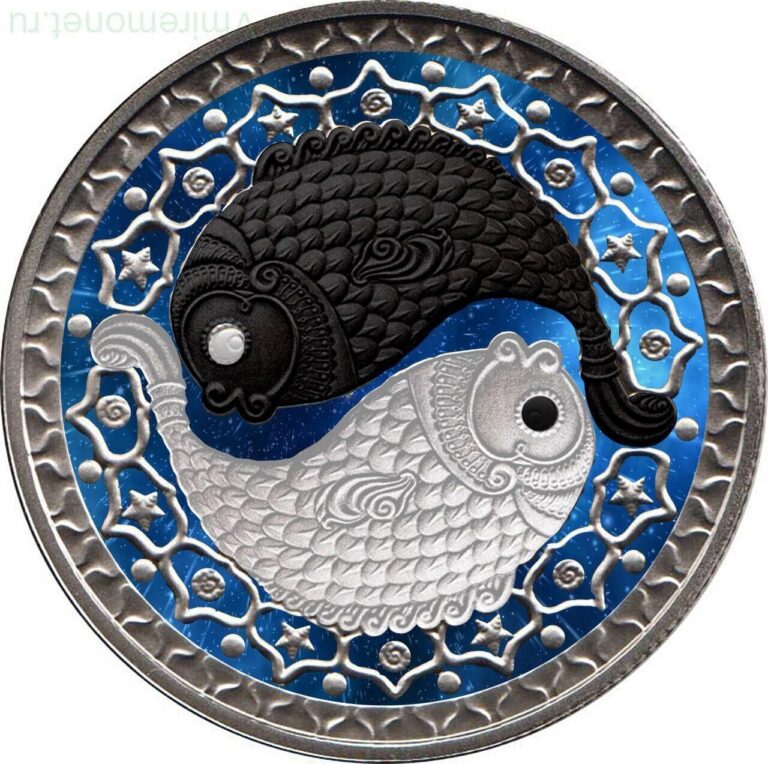 Read more about the article Exclusive! Belarus 1 ruble 2009 Pisces Ying-Yang Sign of the Zodiac CuNi 99 pcs.