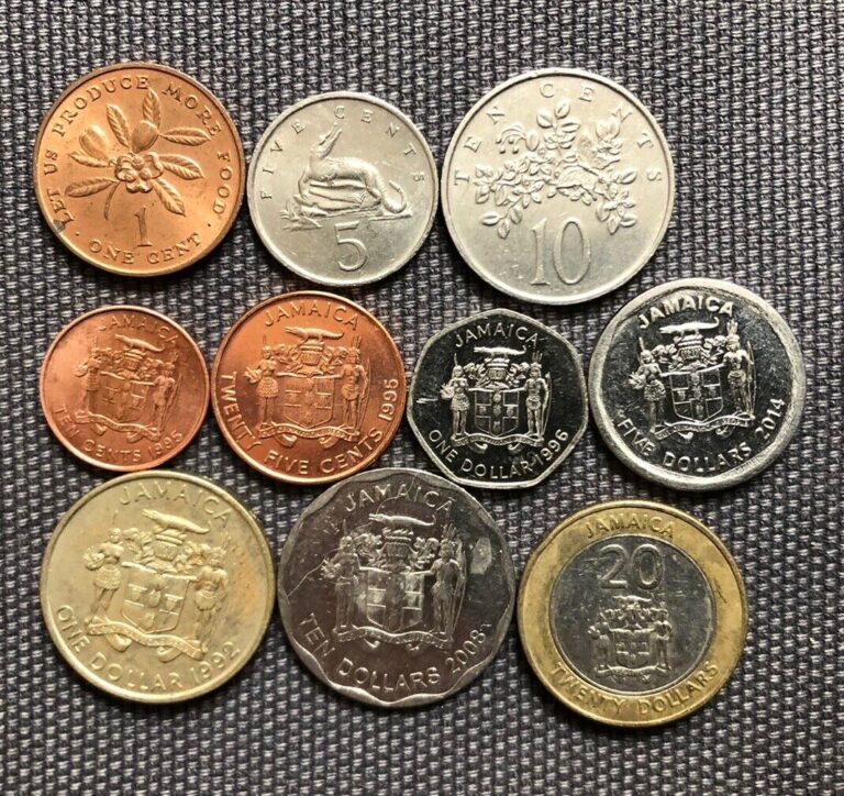 Read more about the article Jamaica 🇯🇲 Lot Of 10  World Foreign Coins