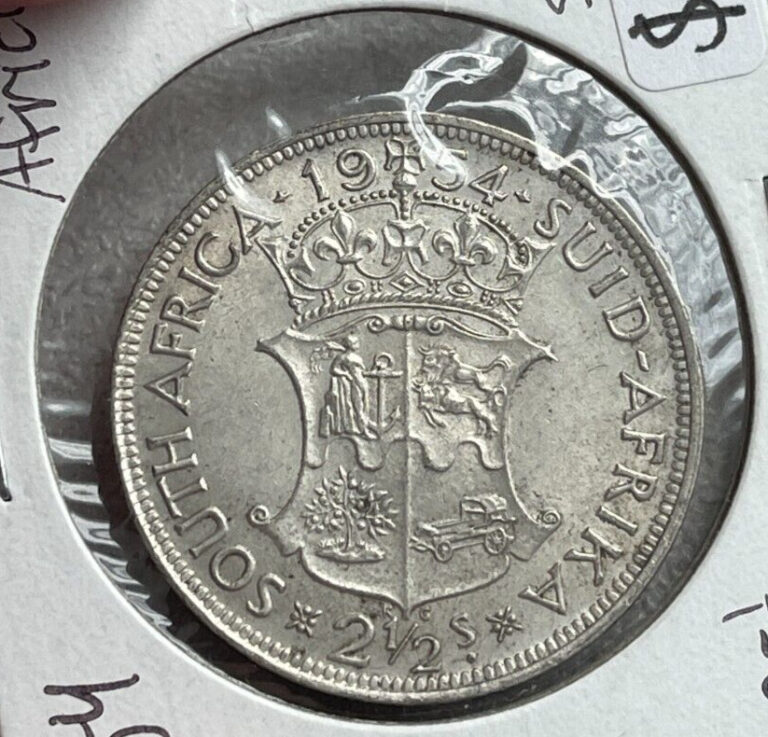 Read more about the article 1954 South Africa 2 1/2 Shillings – Silver L2