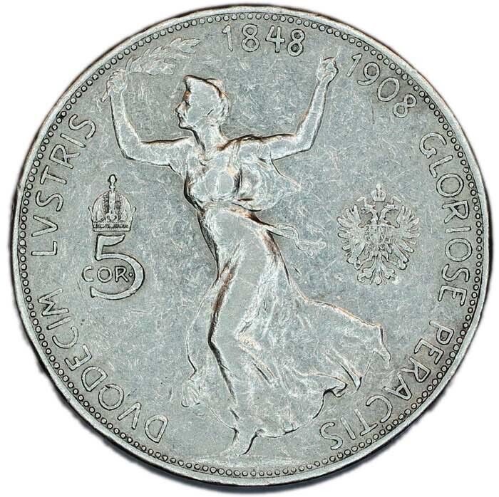 Read more about the article AUSTRIA coin 5 Corona 1908 Fine