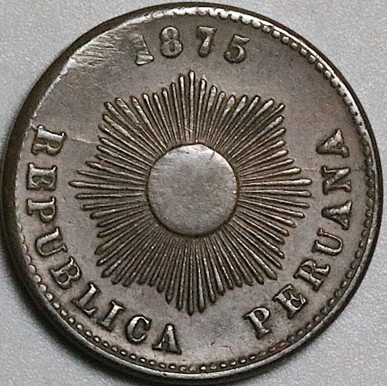 Read more about the article 1875 Peru Un 1 Centavo XF Radiant Sun Coin (24092902R)